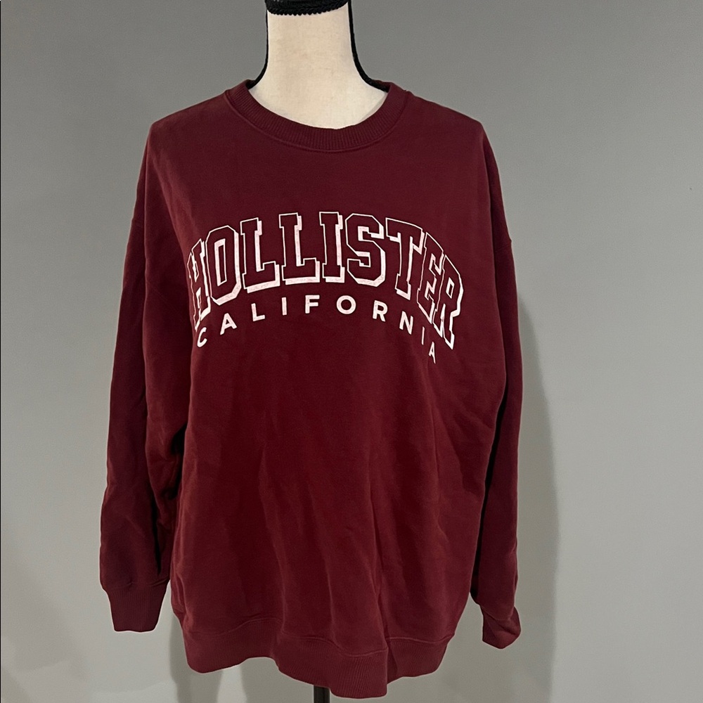 Hollister women’s  Maroon Crewneck Sweater